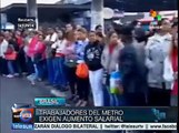 Trabajadores del metro en Sao Paulo exigen aumento salarial
