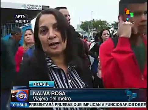 Policía dispersó manifestación de empleados del metro en Sao Paulo