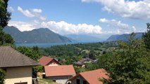 VUE SUR LE LAC DU BOURGET DEPUIS LE SOMMET DES ESSARTS VIVIERS DU LAC