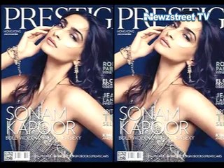 Sonam Kapoor- First Indian on the cover page of Prestige Hongkong