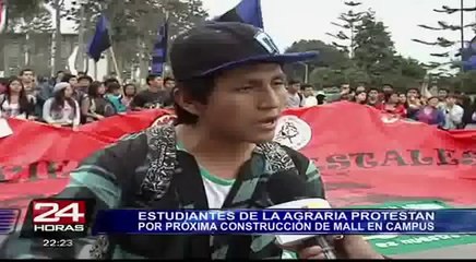 Universidad Agraria: marchan para impedir construcción de centro comercial