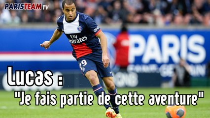Lucas : "Je fais partie de cette aventure"