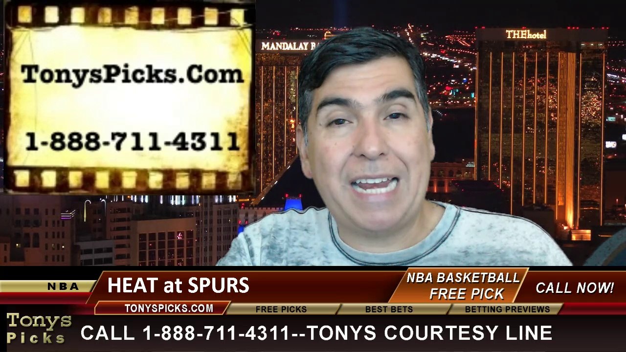 NBA Playoff Pick Game 2 San Antonio Spurs vs. Miami Heat Odds Prediction Preview 6-8-2014