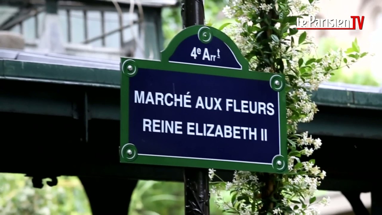 La reine Elizabeth II donne son nom au marché aux fleurs de Paris.