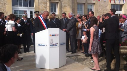 Angela Merkel à Ranville