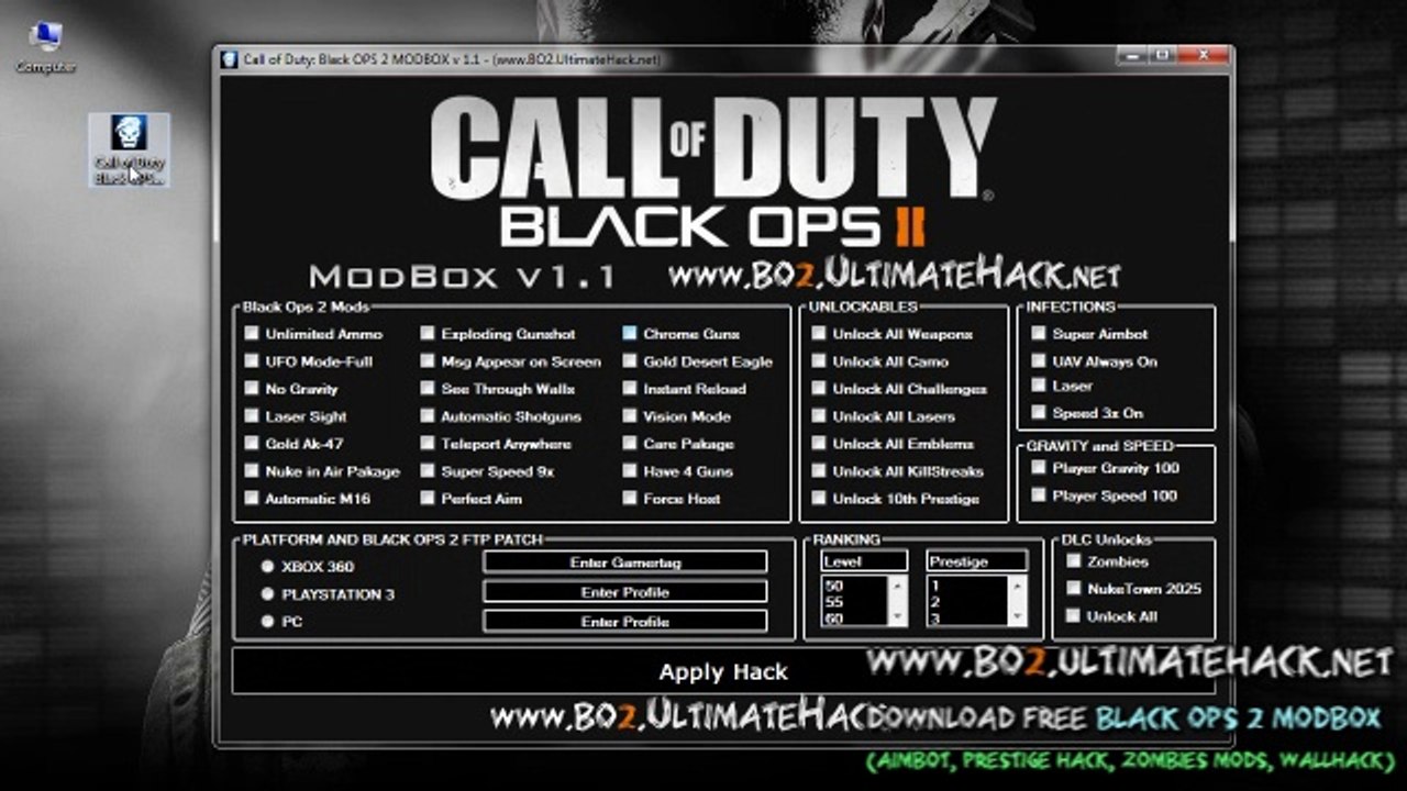 BLACK OPS 2 PRESTIGE HACK XBOX 360, KILLS, LEVEL UP, NUKETOWN, ZOMBIES,  UNLOCK - video Dailymotion