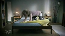 This girl making her bed explains why blondes have their reputation...