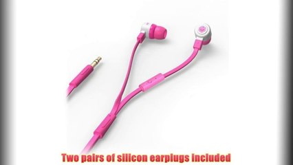 Best buy MQbix MQGT26PNK Talking AeroFones Flat Cable Earphones with Mic Pink,