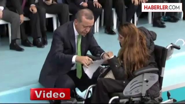 Erdoğan, Engelli Kızın Derdini Dinledi
