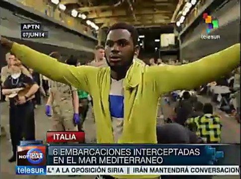 Salva Marina italiana a 282 africanos que huían de conflictos bélicos