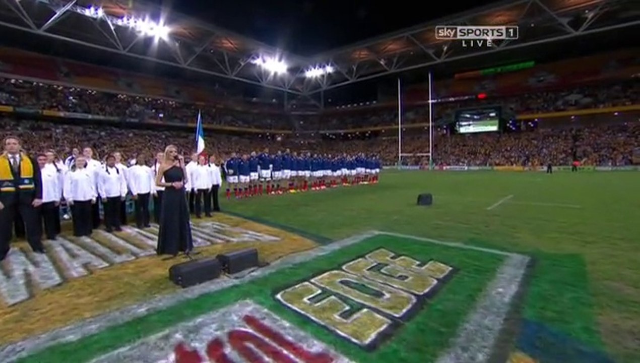Australia vs France 1st half Rugby Test #1 June 7th 2014