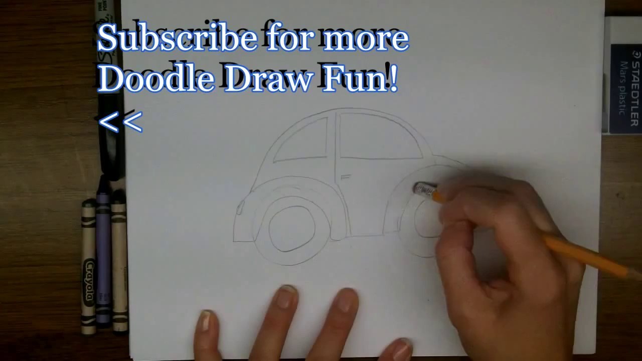 How To Draw A VW Beetle Slug Bug Punchbuggy Easy Drawing Lesson
