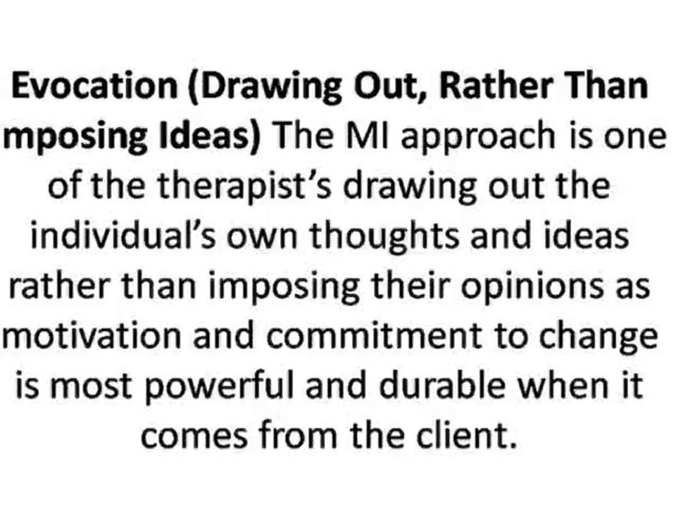 UNDERSTANDING MOTIVATIONAL INTERVIEWING AND INTEGRATING MOTIVATI