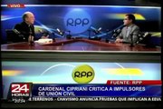 Cardenal Juan Luis Cipriani volvió a criticar a impulsores de la Unión Civil