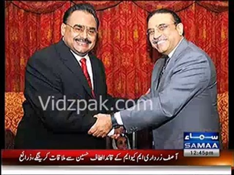 Asif Ali Zardari reaches London , will meet Altaf Hussain