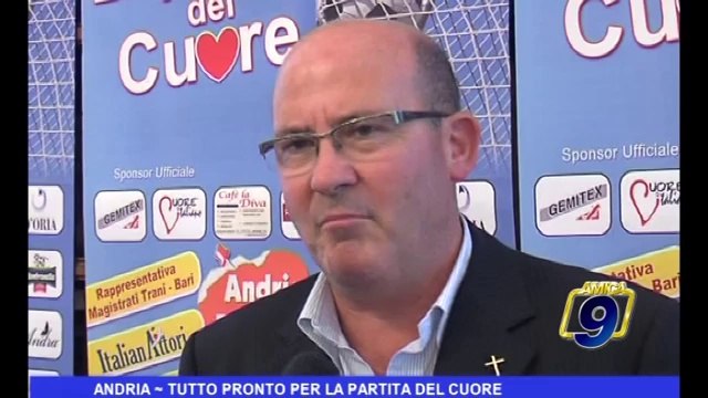 Andria | Tutto pronto per la partita del cuore