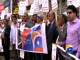 Journalist , Civil Society Bradford stand with Geo-08 Jun 2014