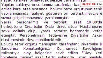 Genelkurmay "Lice" Olaylarını Dakika Dakika Anlattı