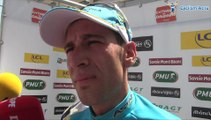Vicenzo Nibali à l'arrivée de la 1e étape du Critérium du Dauphiné 2014