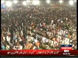 Sheikh Rasheed Pushing the crowd while Reaching stage in Sialkot PTI Jalsa