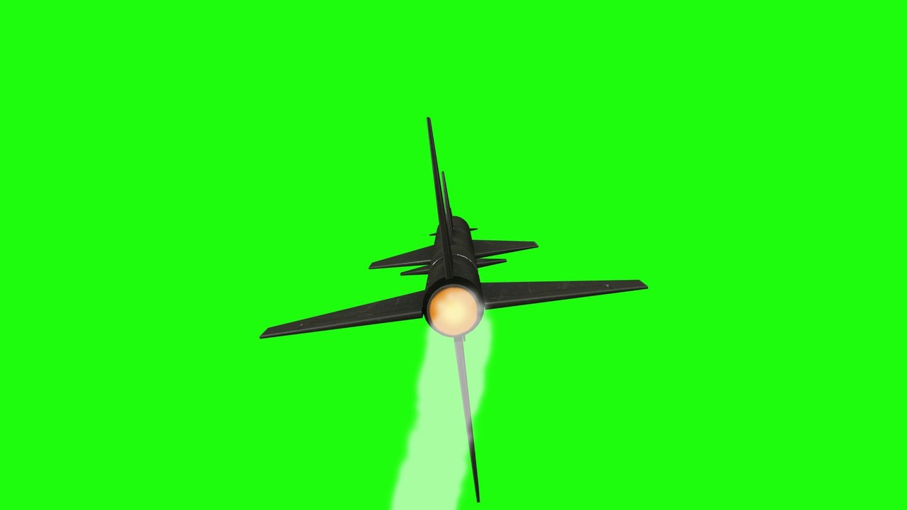 Fond vert Missile HD - Greenscreen Missile HD