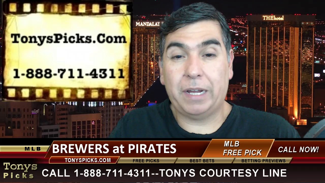 MLB Pick Pittsburgh Pirates vs. Milwaukee Brewers Odds Prediction Preview 6-8-2014