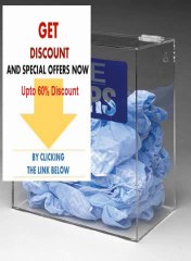 Acrylic shoe cover dispenser best deal Review