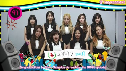 [Eng Sub][140319] Show Champion Congratulatory Message - SNSD