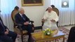 El Papa, Simón Peres y Mahmud Abás rezan por la paz en el Vaticano
