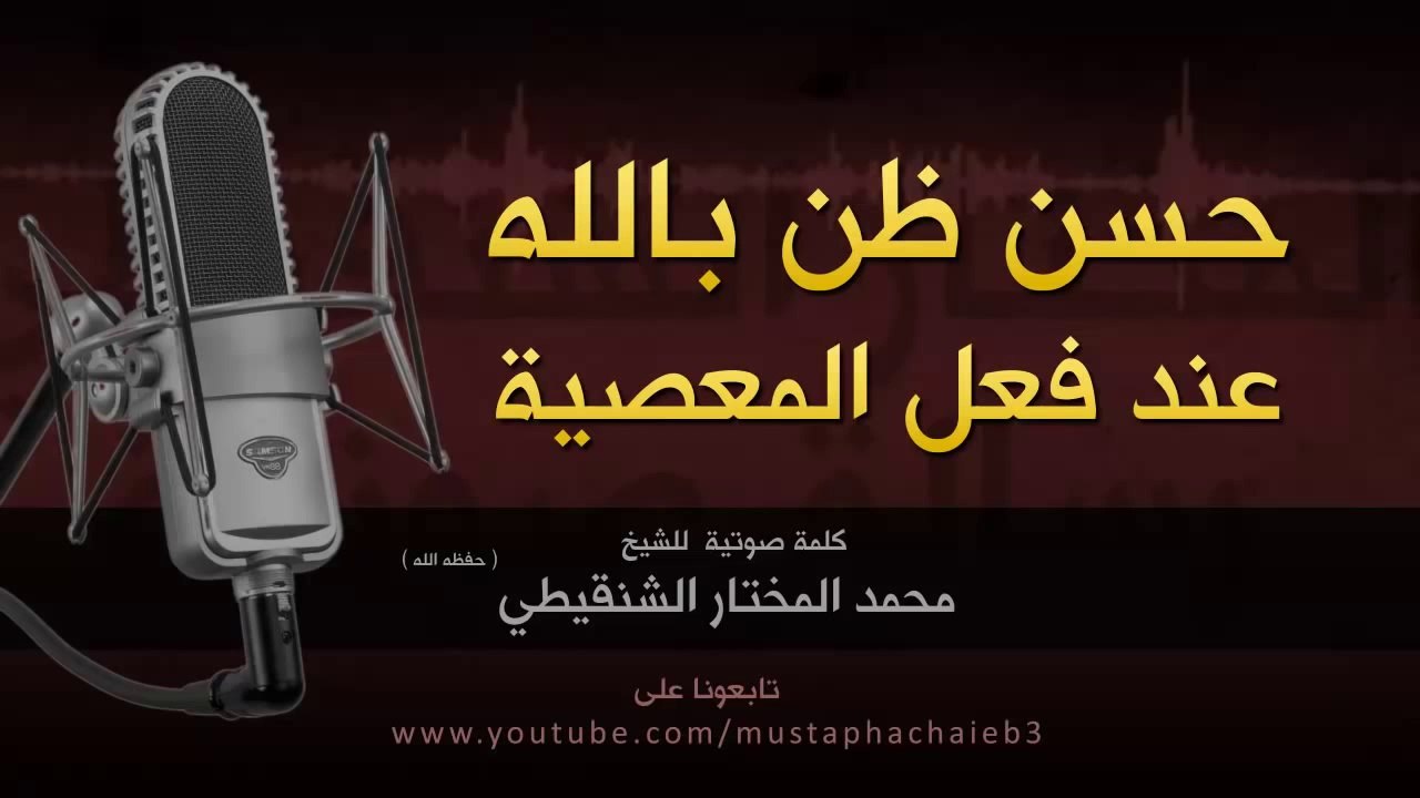 حسن الظن بالله عند فعل المعصية - محمد مختار الشنقيطي 2014