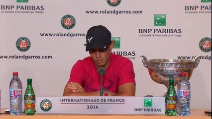 Roland Garros - Nadal hace la crónica del partido