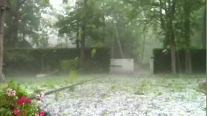 Terrible orage de grêle dans l'Oise