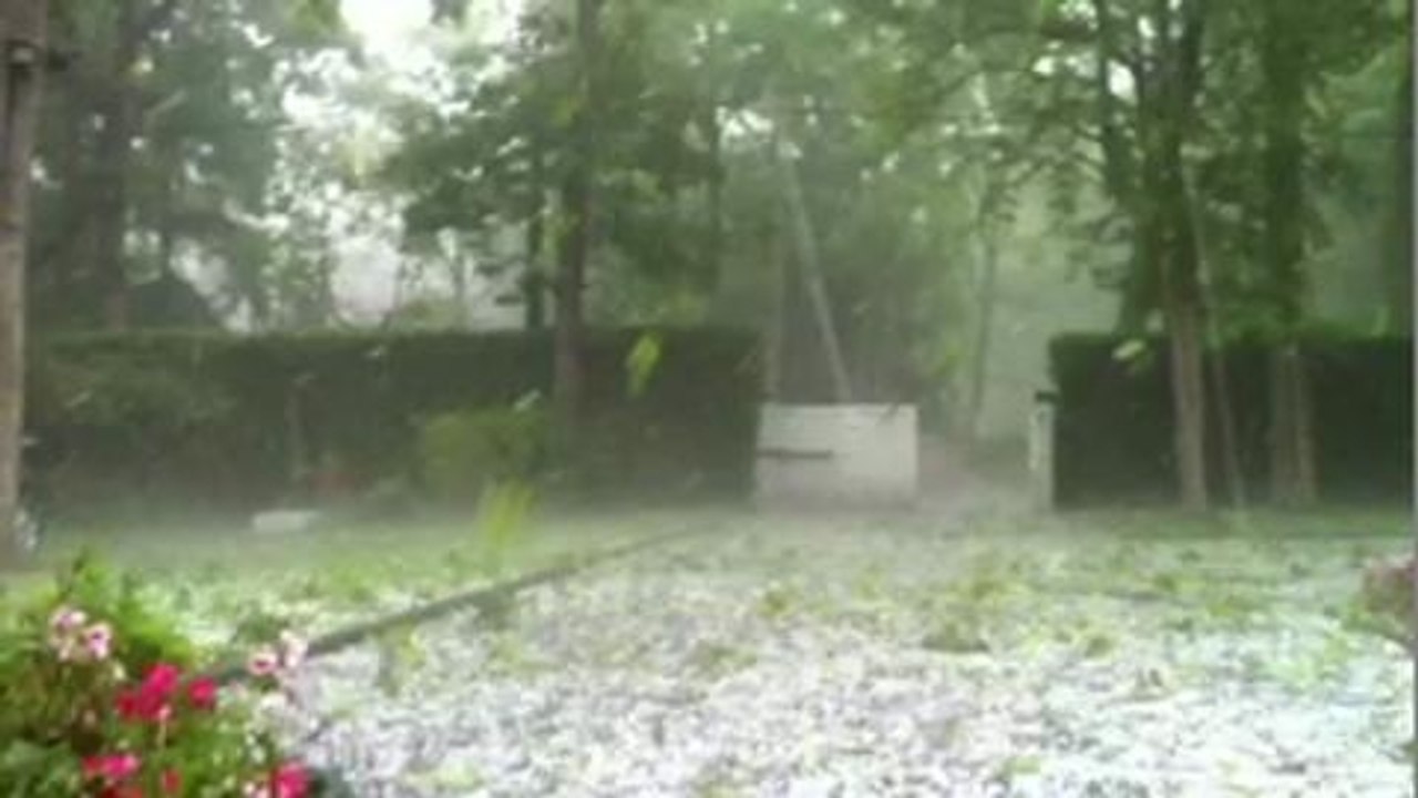 Terrible orage de grêle dans l'Oise