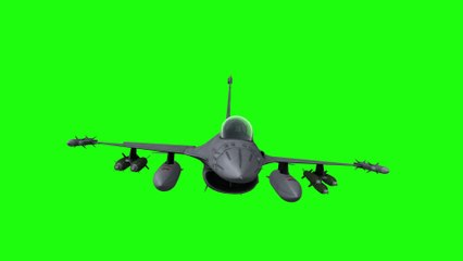 Fond vert avion de chasse HD - Greenscreen fighter HD