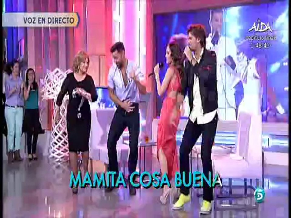 ANABEL DUEÑAS FRAN DIELI RICKY MARTIN BAILANDO 08-06-2014