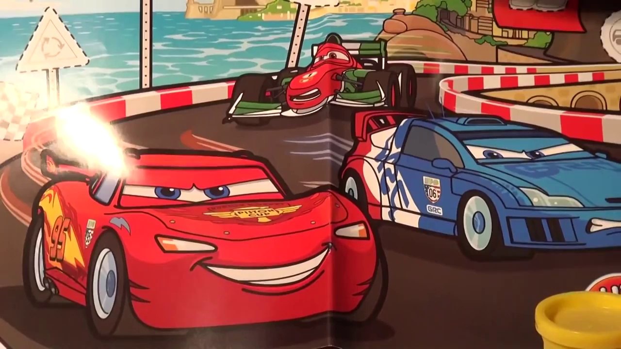 Play Doh Pixar Cars Lightning McQueen,  make Lightning from Play Doh with molds