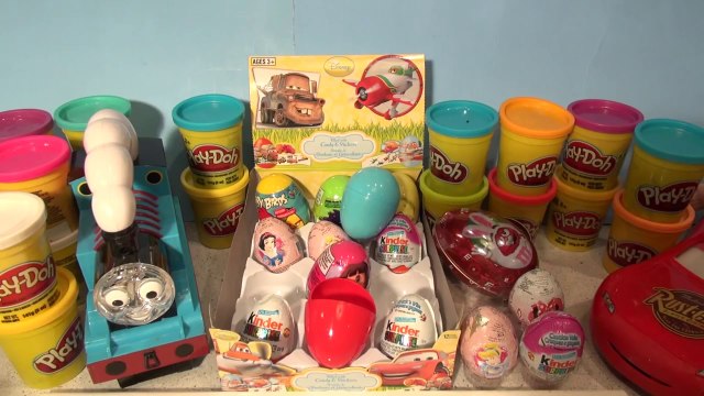 18 Surprise Eggs Kinder Surprise Pixar Cars, Disney Princess, Angry Birds, Dora , Spiderman and more