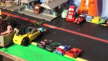 Pixar Cars Lightning McQueen RIPLASH Racers with Lightning McQueen, Chick Hicks,  Funny Car Mater an