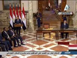 شاهد|| كلمة الرئيس السيسي أثناء توقيع وثيقة تسليم السلطة بقصر الاتحادية