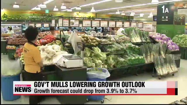 Government mulls lowering growth outlook for 2014 as ferry disaster dents demand