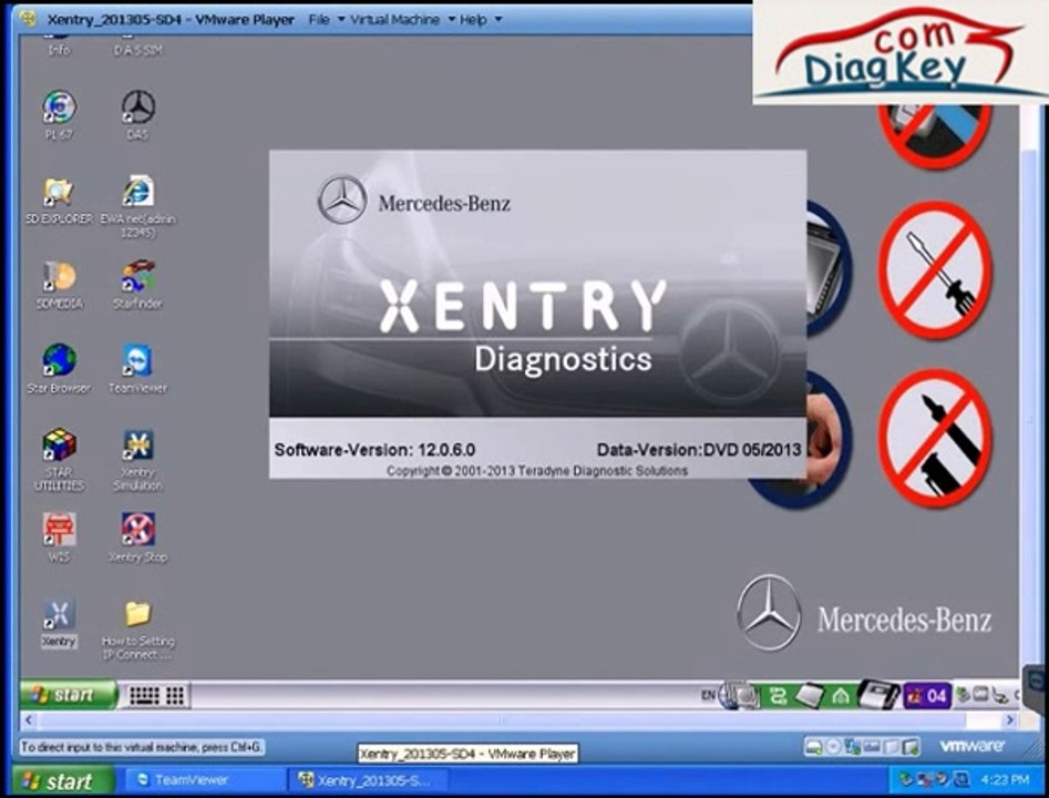 How to setup Star C3 and sdc4 2013.05 and diagnose Mercedes Benz
