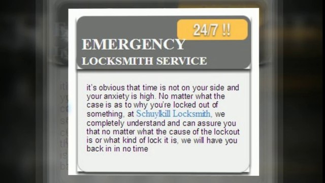 Locksmith in Norristown, PA - (610) 857-7960 247 Locksmiths in Norristown 19401