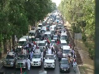 PTI Lahore Rally moving towards Sialkot