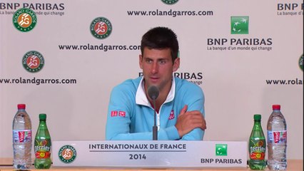 Press conference N.Djokovic 2014 French Open final
