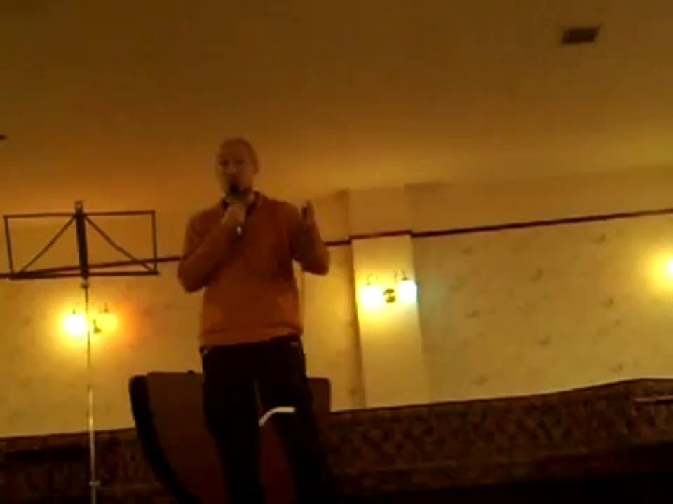 The Doctor speaks at TruthJuice in Hull June 2014.