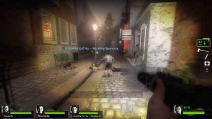 Kratu (Lunaria Esport) - Left 4 Dead 2 ! La campage en coop. Episode 5 - Rencontre sur la berge et dans les souterrain-FLUVORE
