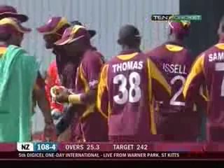 Interesting cricket - Unintentional stumping by the West Indian wicketkeeper