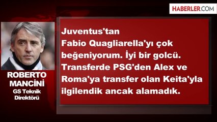 Mancini: Galatasaray'da Devam Edeceğim