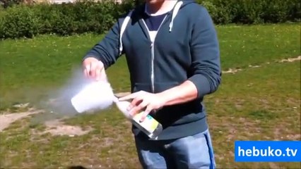 sıvı nitrojen ve su ile roket yapmak (aman evde denemeyin)