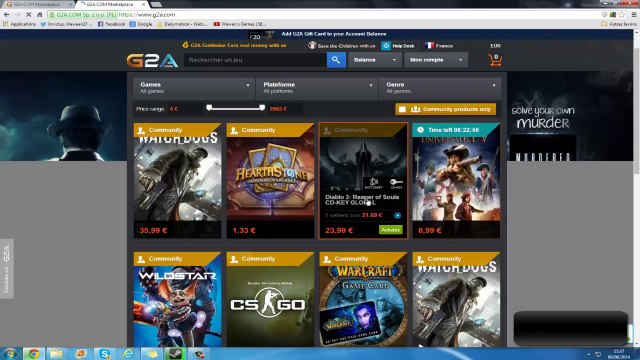 ◄ Tuto comment avoir de l'argent paypal facilement grace a G2A ►